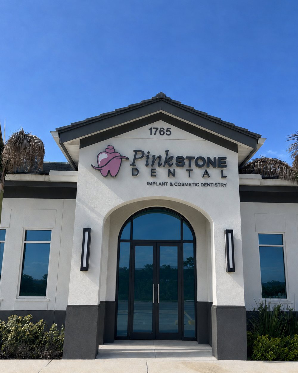Exterior of the PinkStone Dental office at 1765 Ocoee-Apopka Road, Apopka, Florida